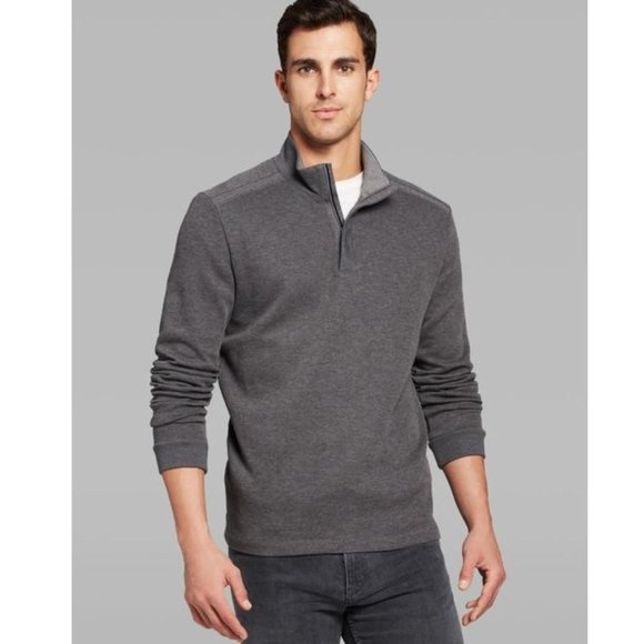 hugo boss quarter zip pullover